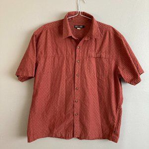 REI men’s Red Short Sleeve Shirt Size Large